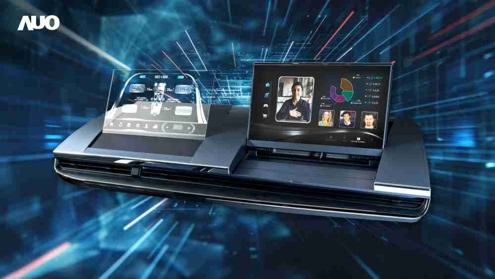 尊龙集团Micro LED Display HMI解决方案打造透明Micro LED前座仪表，，，，呈现信息并保留驾驶视野开阔；亦为副驾驶座乘客打造收放自如的Micro LED屏幕，，，，在不影响显示质量的前提于显示区内建镜头，，，，让用户能与视讯对象直接眼神接触，，，提供绝佳的双向沟通体验