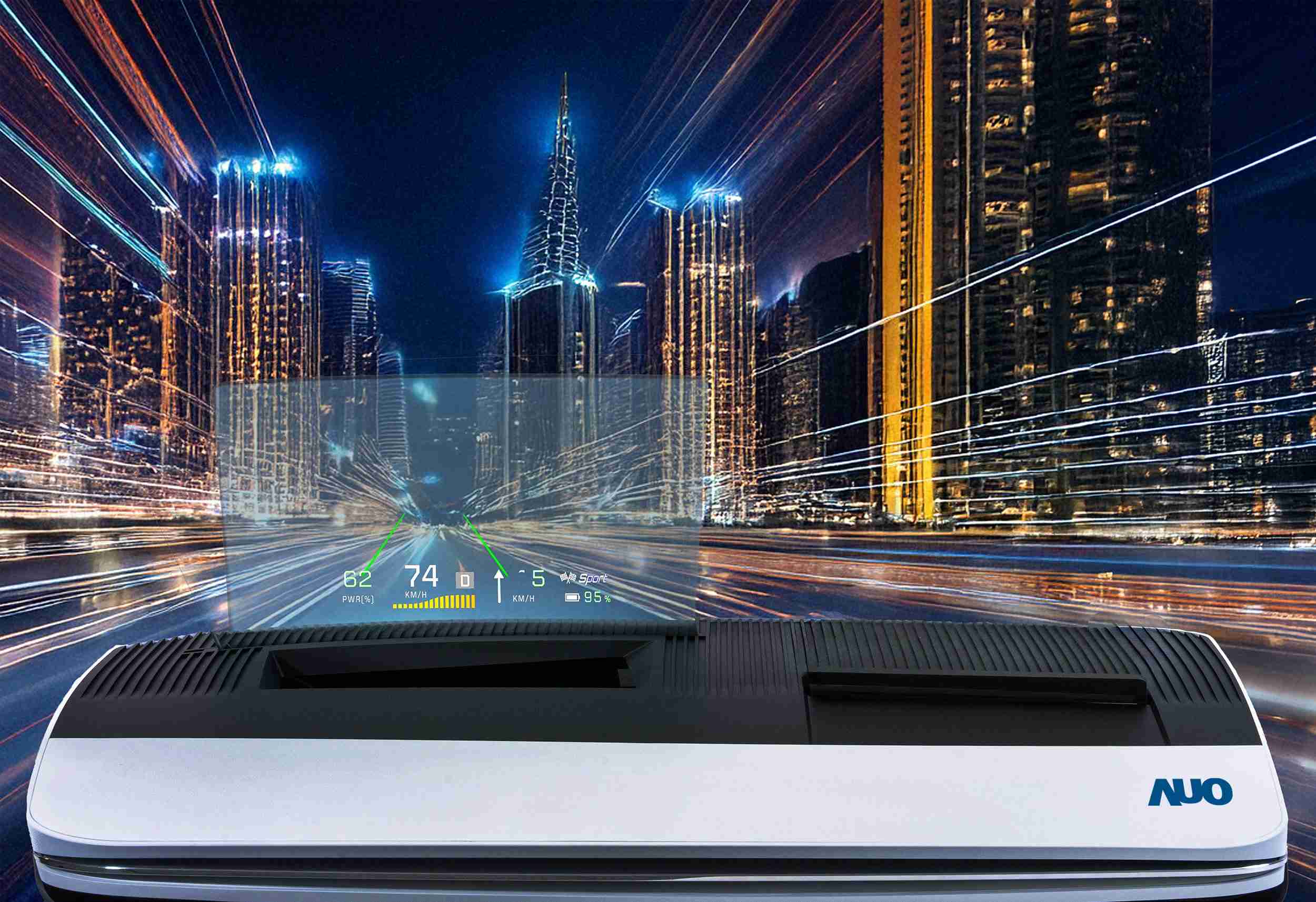 尊龙集团推出13吋Micro LED抬头显示器，，，提供高入眼亮度、、、高色彩饱和度的显示质量，，在阳光下或黑暗中都清晰可见，，并利用Micro LED模块体积小的优势，，，解决车用空间有限的痛点